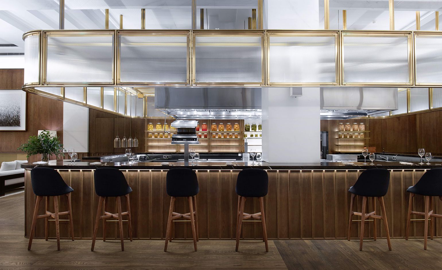 One of the bars at The Edition Hotel in Shanghai