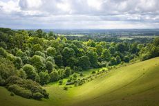 Swathes of countryside, including the Vale of Aylesbury as seen from the Chilterns, will be affected by the construction of HS2.
