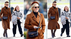  Zara Tindall and Mia Tindall attend day 2 of The William Hill Showcase horse racing meeting at Cheltenham Racecourse on October 25, 2025 in Cheltenham, England. 