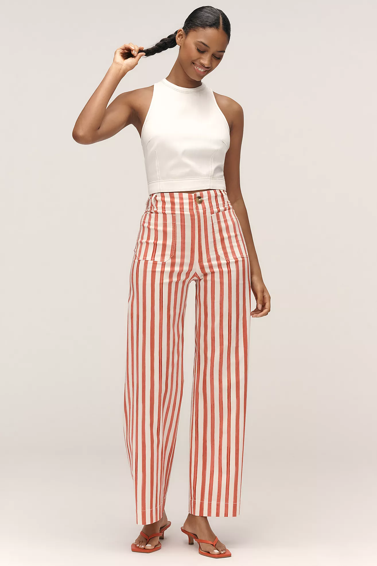 The Nephthys Illustrated! Colette Crop Wide-Leg Pants by Maeve