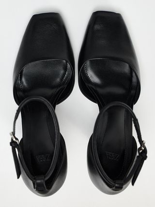 ZARA, Square Toe Leather Shoes