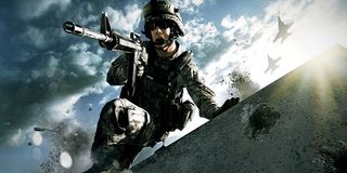 A soldier charges in Battlefield 3