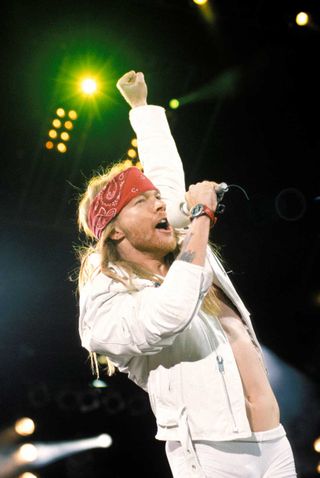 Axl Rose onstage