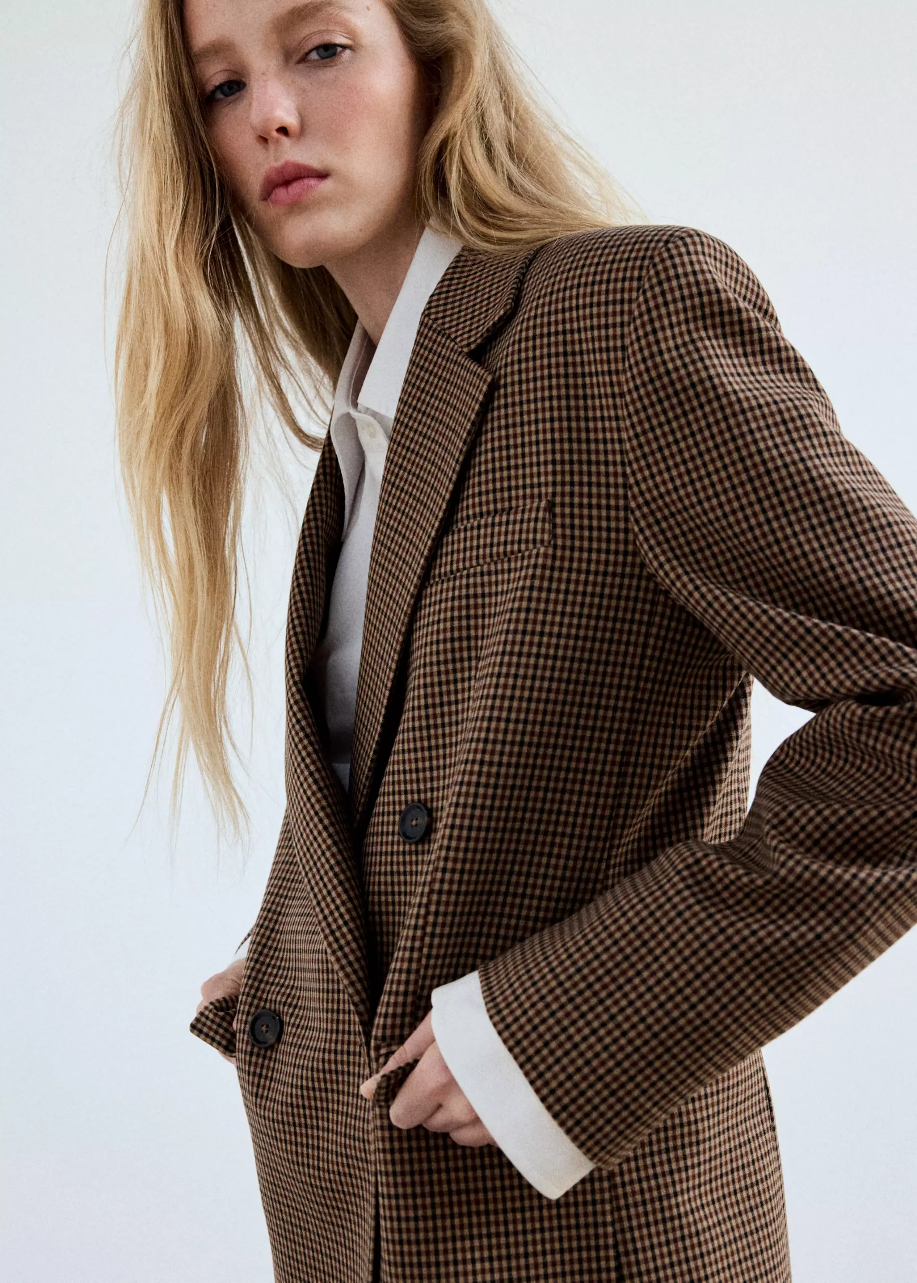 Check-Print Jacket - Women | Mango United Kingdom