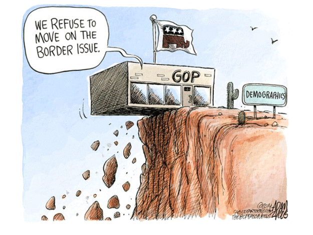 Political cartoon immigration GOP