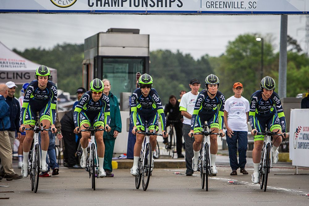 Team TIBCO heads out on course