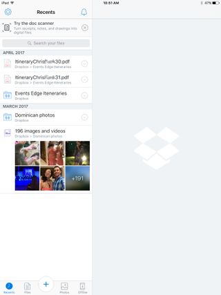 Dropbox iPad