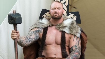 Hafthor Björnsson pictured at the Philadelphia Renaissance Faire in 2015