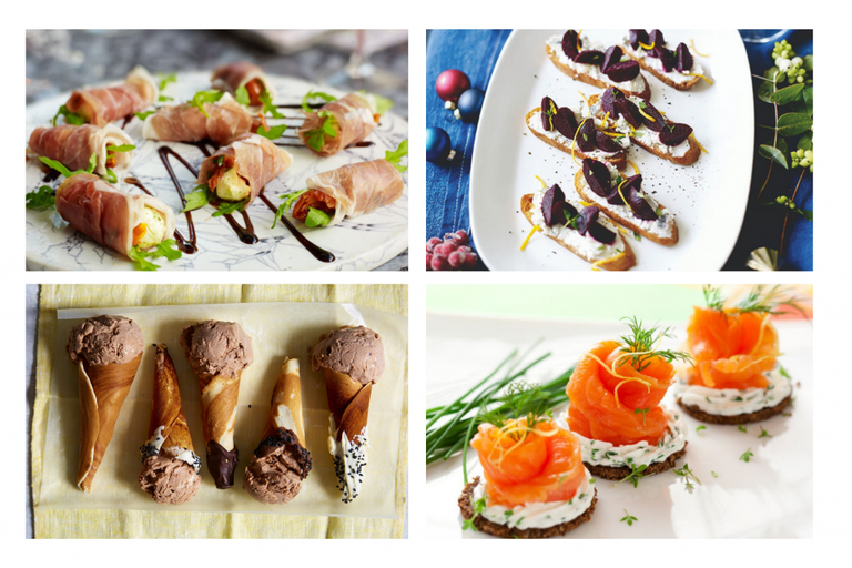 A selection of quick and easy canapes you can easily make at home