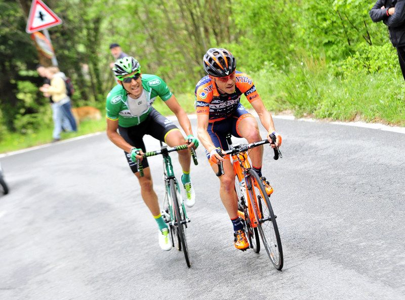 Damiano Cunego (Nippo - Vini Fantini) and Omar Fraile (Caja Rural-Seguros RGA)