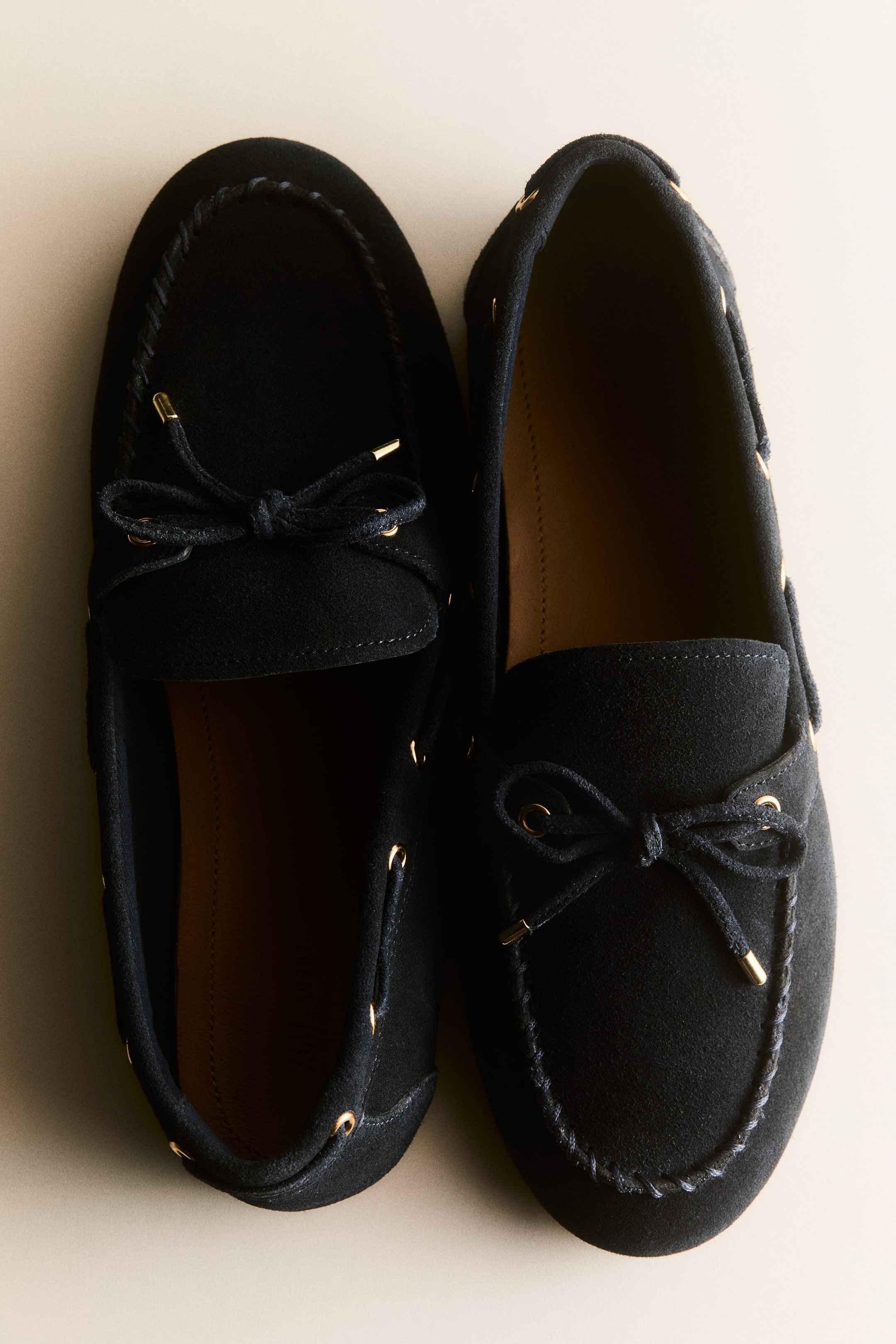 Leather Deck Shoes - Brown