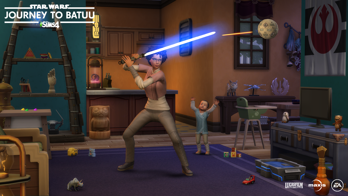 "Sims 4" lands visits the "Star Wars" universe in the new expansion pack "Journey to Batuu."
