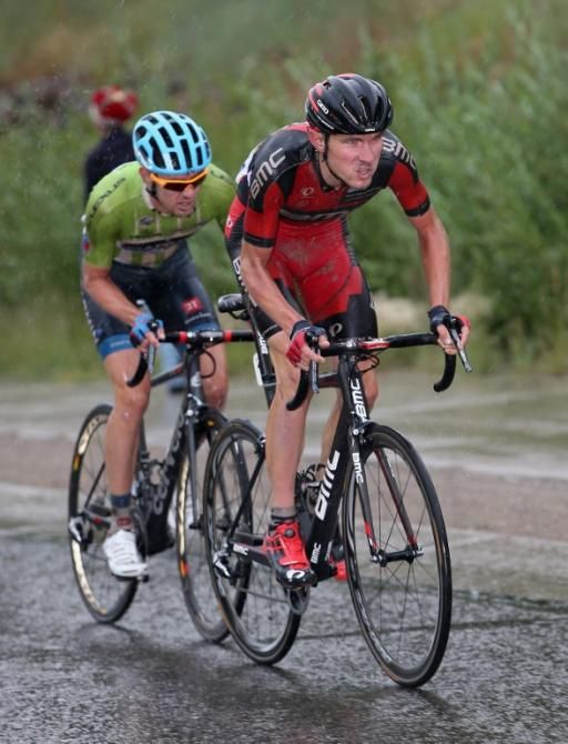 Tejay van Garderen (BMC) followed by Alex Howes (Garmin-Sharp)