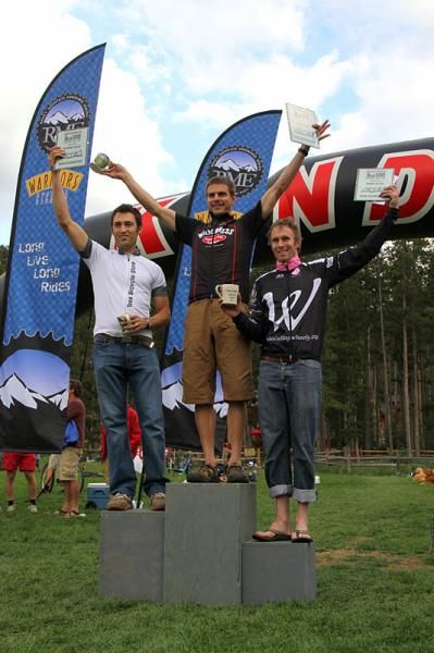 Singlespeed podium at the Breckenridge 100