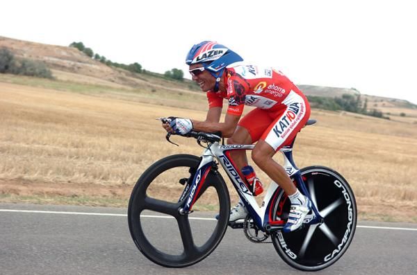 Joaquin Rodriguez (Katusha) surrendered his leader's jersey to Vincenzo Nibali after the stage 17 time trial.