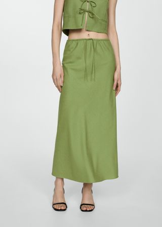 Long Skirt With Adjustable Bow