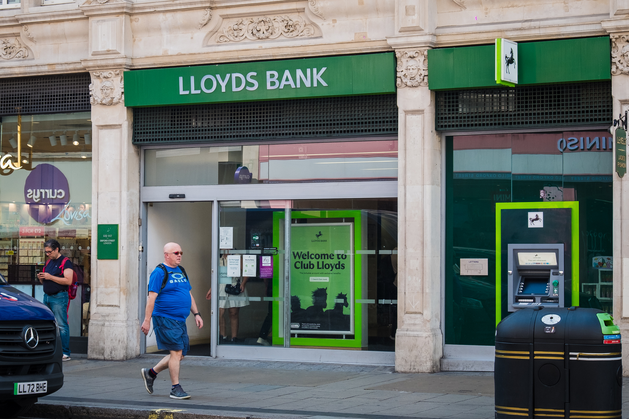 Lloyds bank branch, which the banking group is closing more of in 2026 and 2027