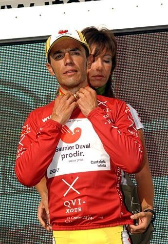 Joaquin Rodriguez (Saunier Duval) now can't lose the mountains jersey