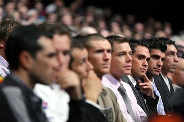 Evans, Contador and Pereiro