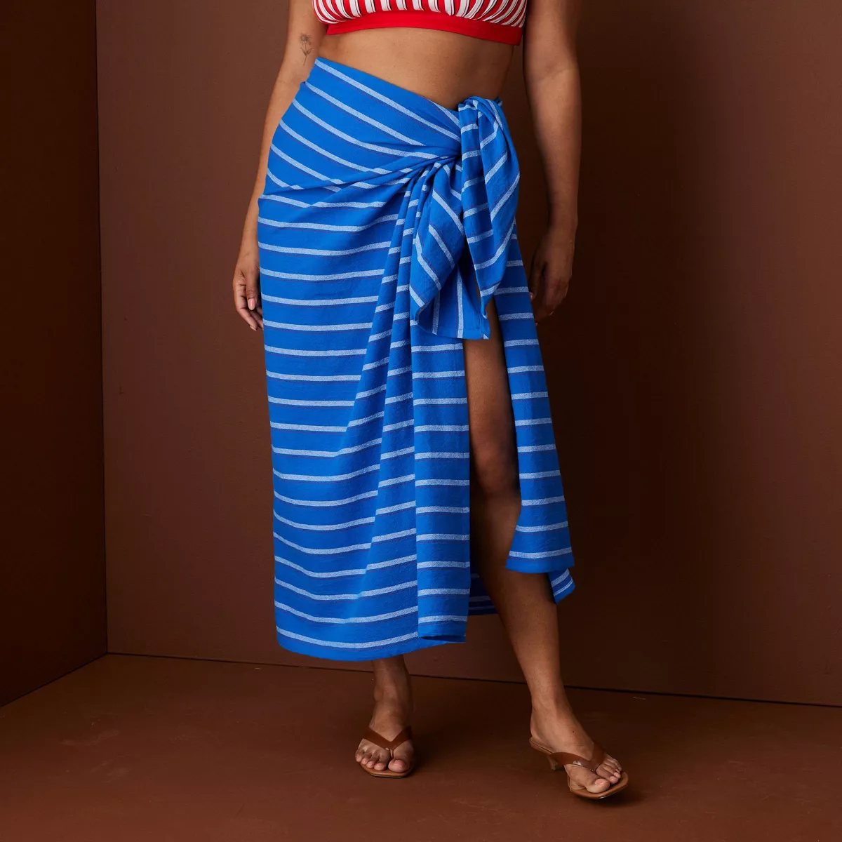 Striped Turkish Sarong - Rosie Assoulin X Target Blue