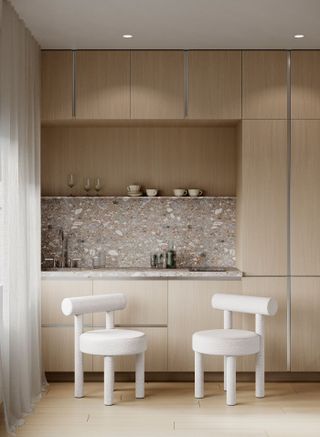 a modern minimalist kitchen