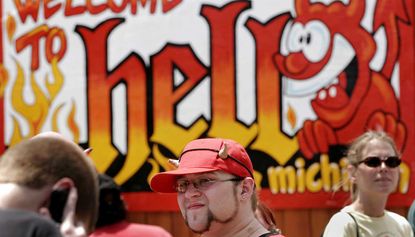 The town of Hell, Michigan, is better known for its summer festivals