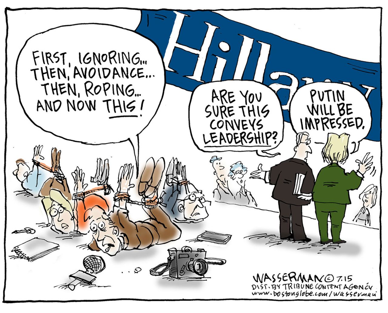 Political cartoon U.S. Hillary Clinton 2016