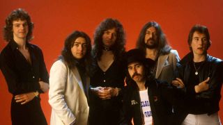 A line-up shot of Whitesnake in 1978
