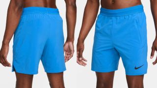 Nike gym shorts modelled by man