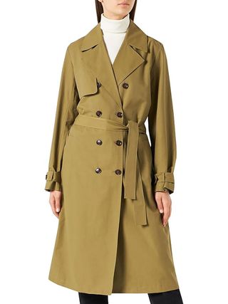 The Drop Women's Noa Trench Coat, Martini Olive, Xxs