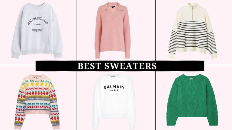 collage of the best sweaters for women