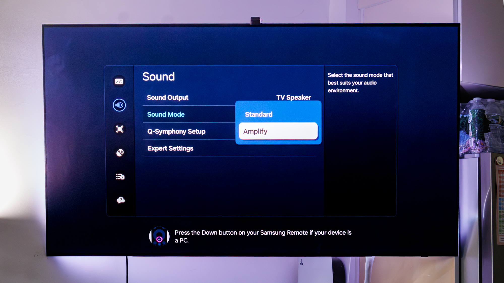 Samsung TV settings