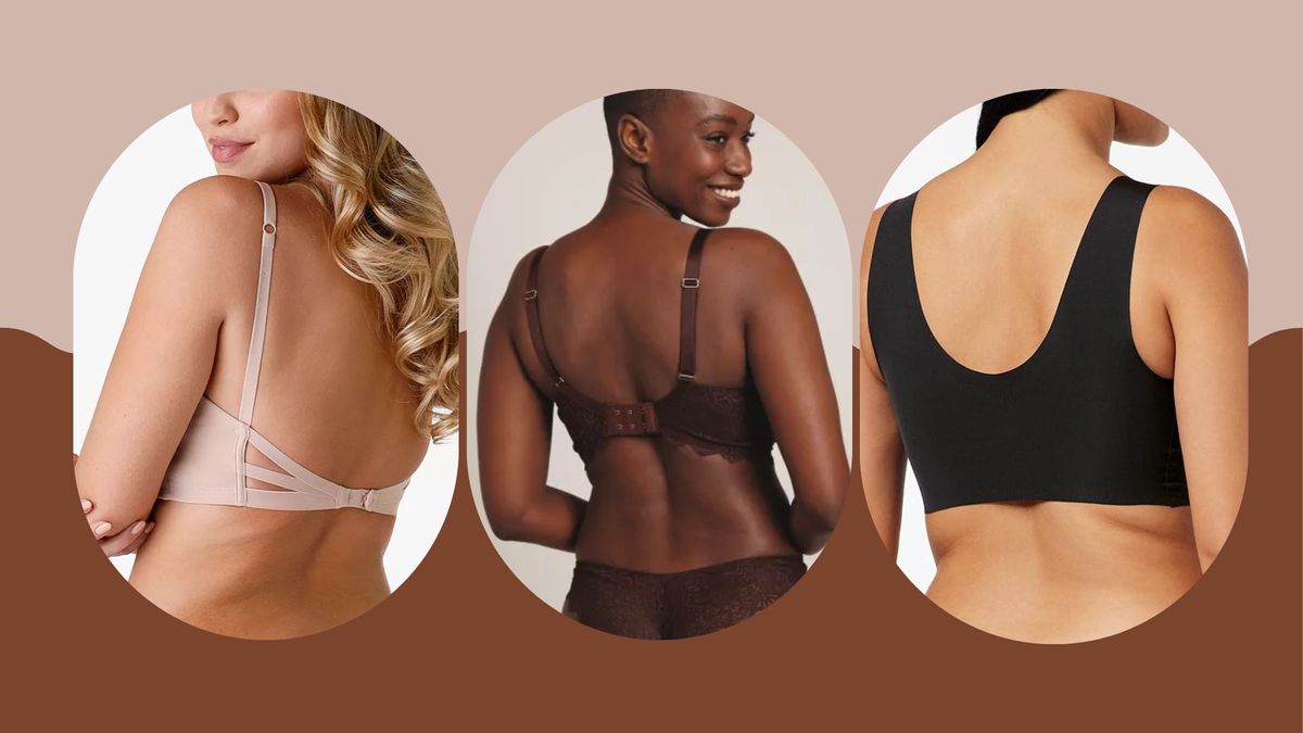 Pretty Comy Deep Cup Bra Hide Back Fat Bras, Seamless Wire Free Everyday  Bras for A to E Cups, Plunge Padding Lift Up Basic Bras for Women 