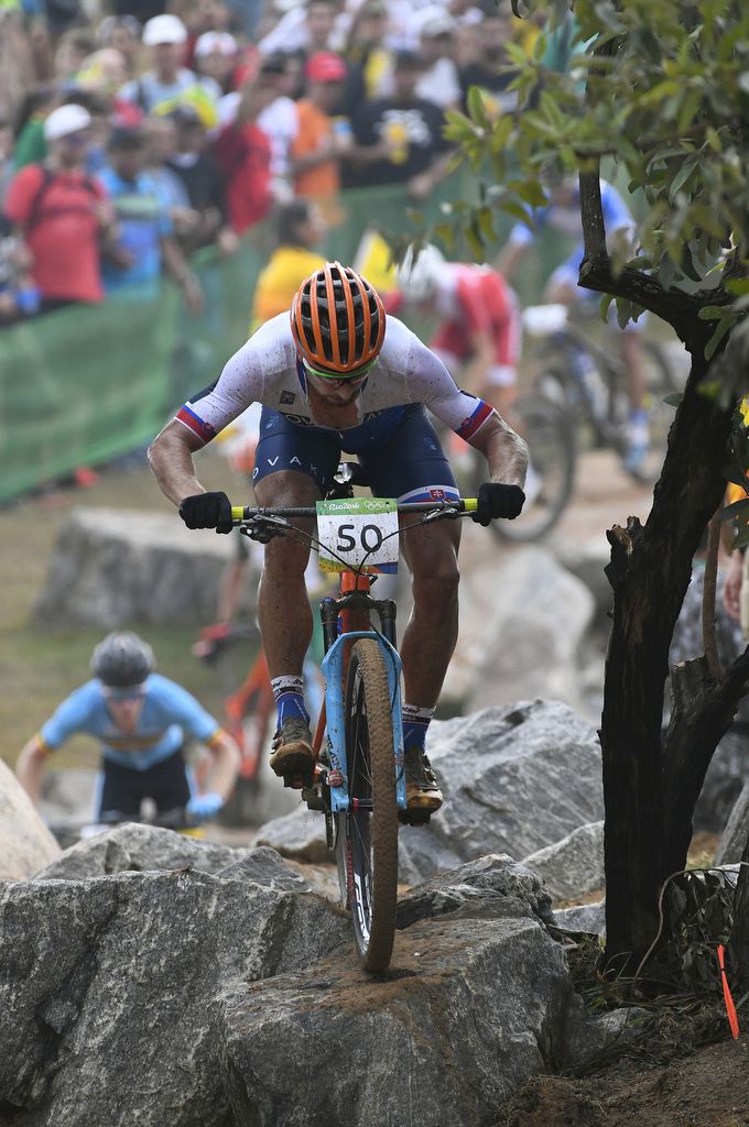 Peter Sagan (Slovakia) in the rock garden