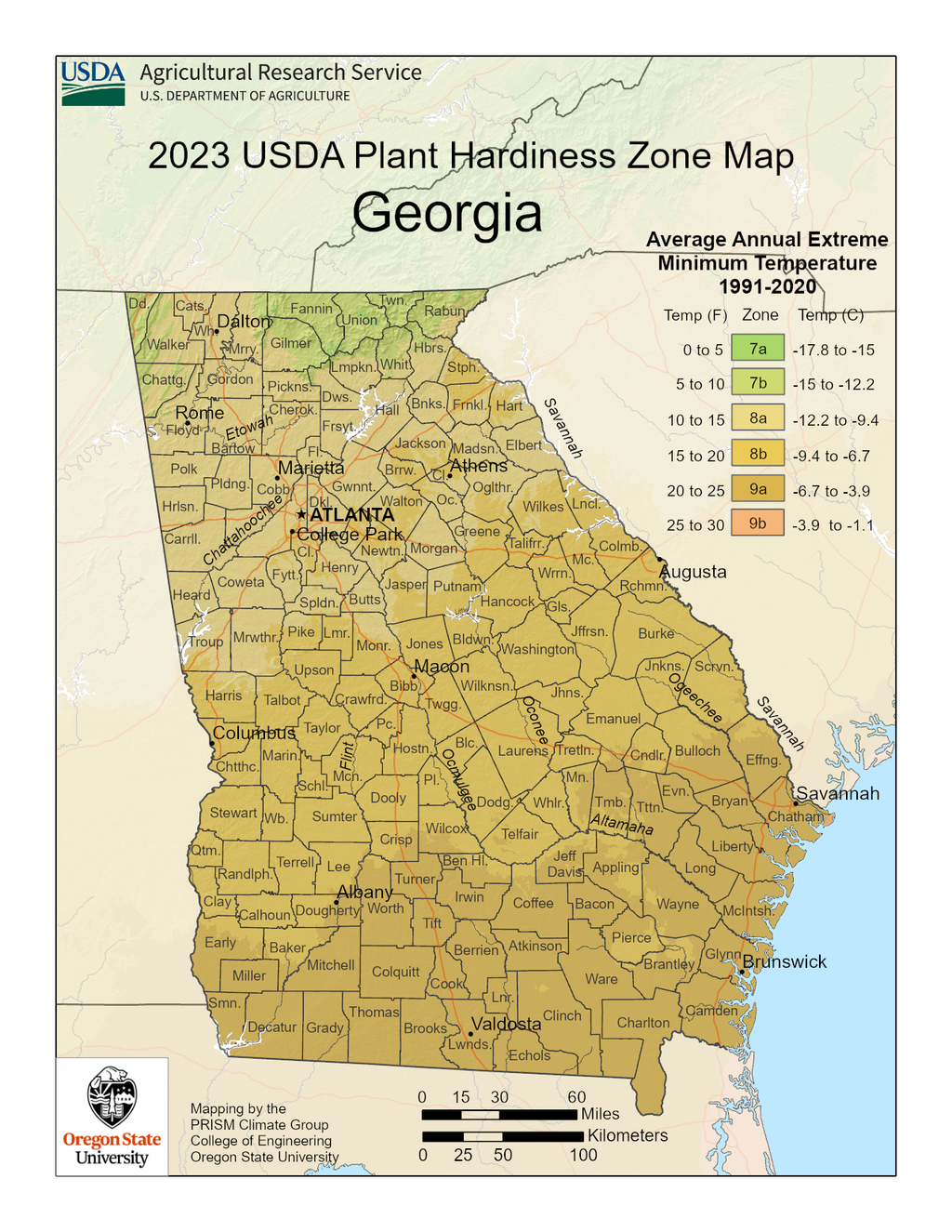 Map Of Plant Hardiness Zones For Gardening Know How