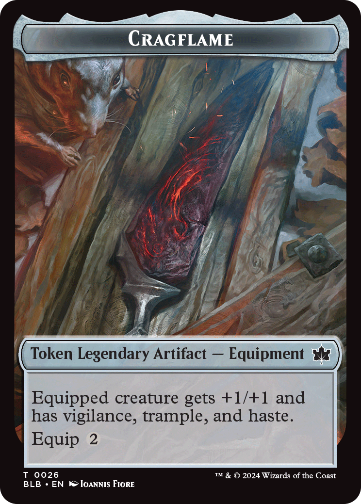 MTG Bloomburrow cragflame token