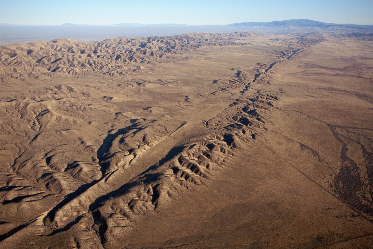 The San Andreas Fault seen from above