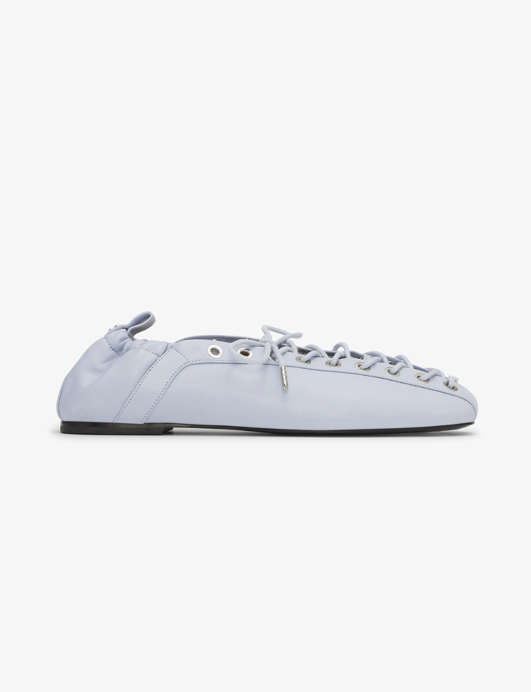 GANNI, Light Blue Lace-Up Ballerinas