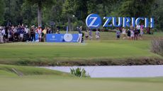 Wyndham Clark takes a shot at the 2023 Zurich Classic of New Orleans