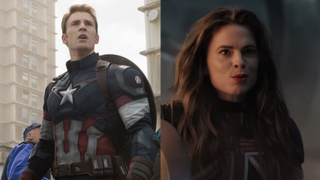 Chris Evans and Hayley Atwell side by side 