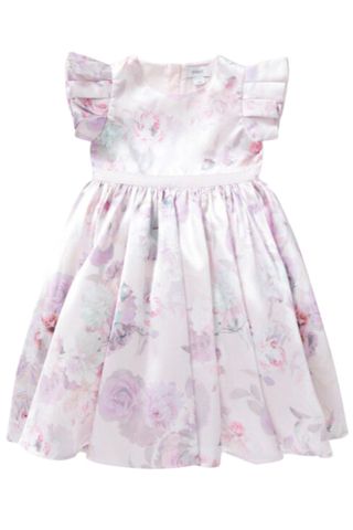 Coast Frill Sleeve Printed Twill Dress - best flower girl dresses