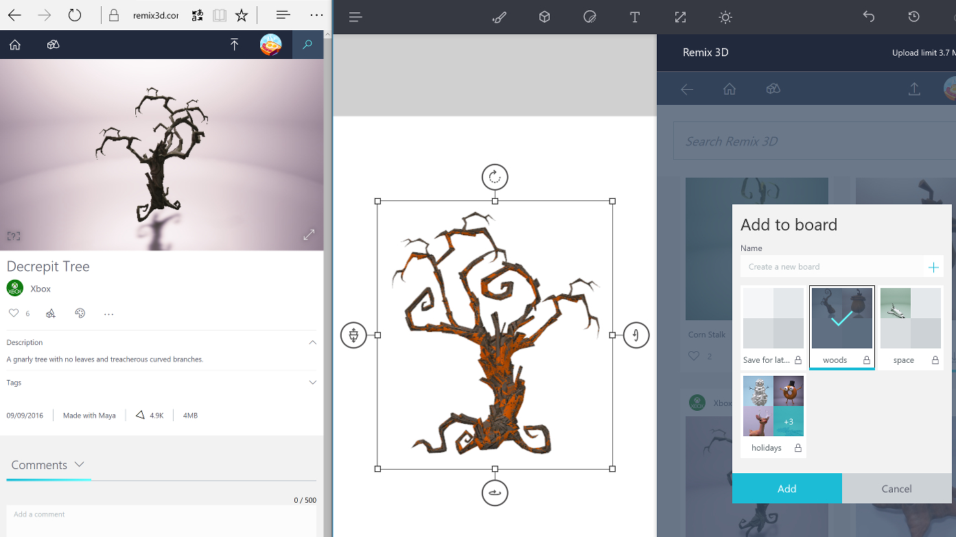 mircosoft 3d paint grid