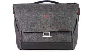 Best laptop bag, a photo of a grey laptop bag from Peak Design