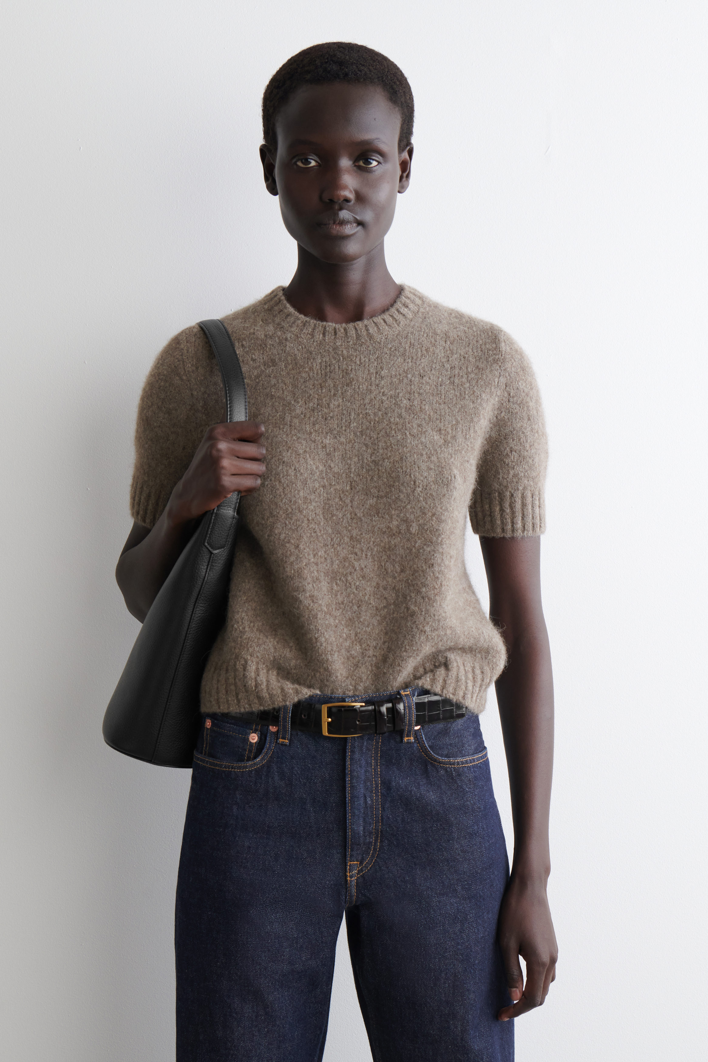 Knitted Alpaca-Blend T-Shirt