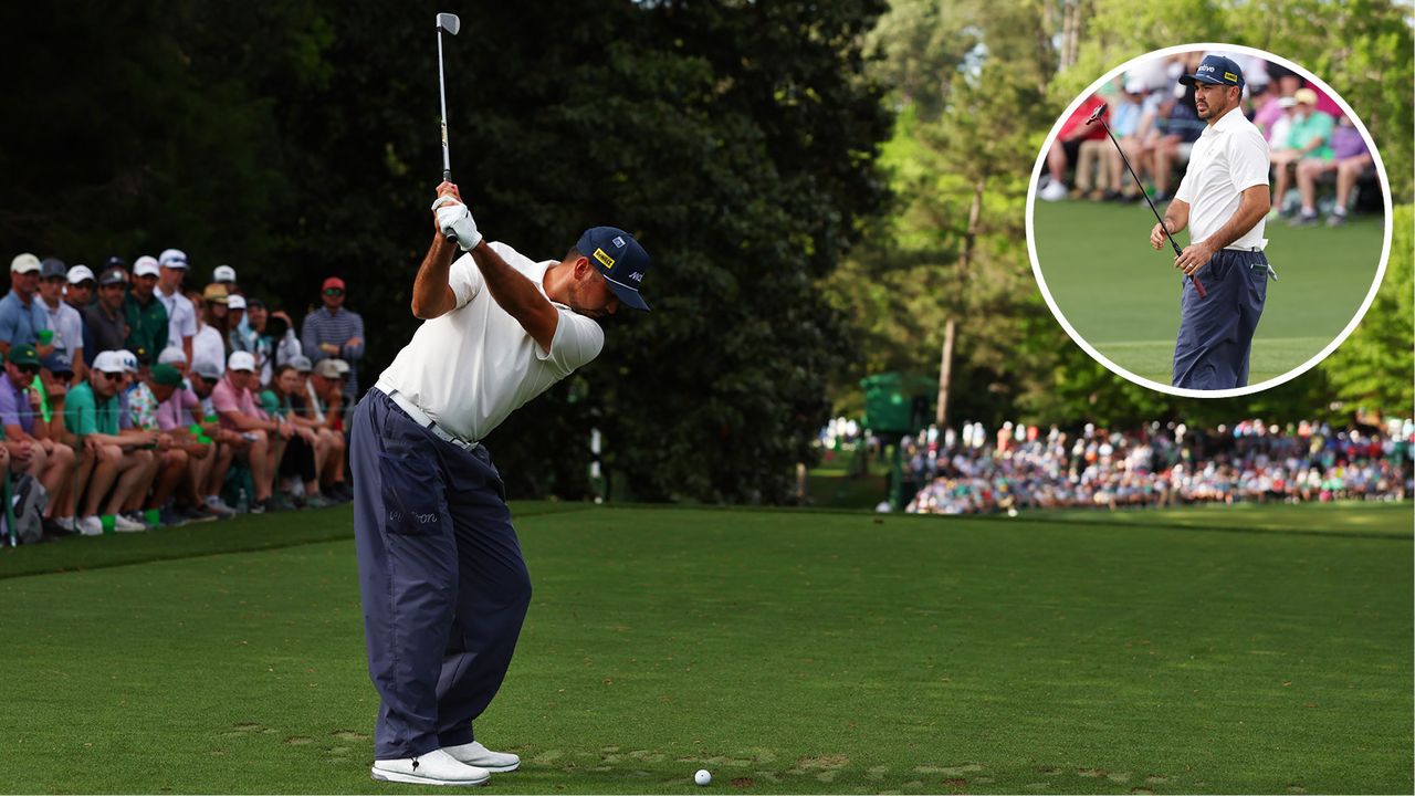 Jason Day at the top of his backswing