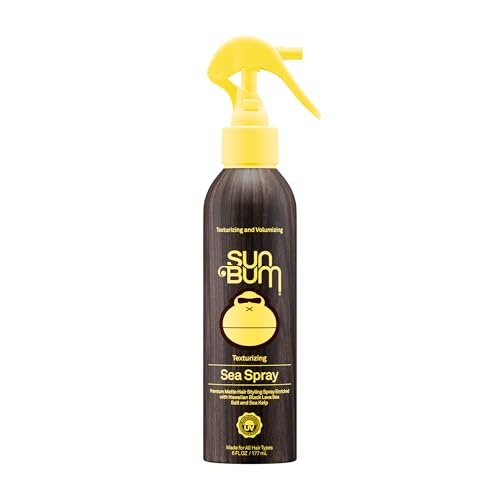 Sun Bum Sea Spray | Texturizing and Volumizing Sea Salt Spray | Uv Protection With a Matte Finish | Medium Hold | for All Hair Types | 6 Fl Oz Bottle