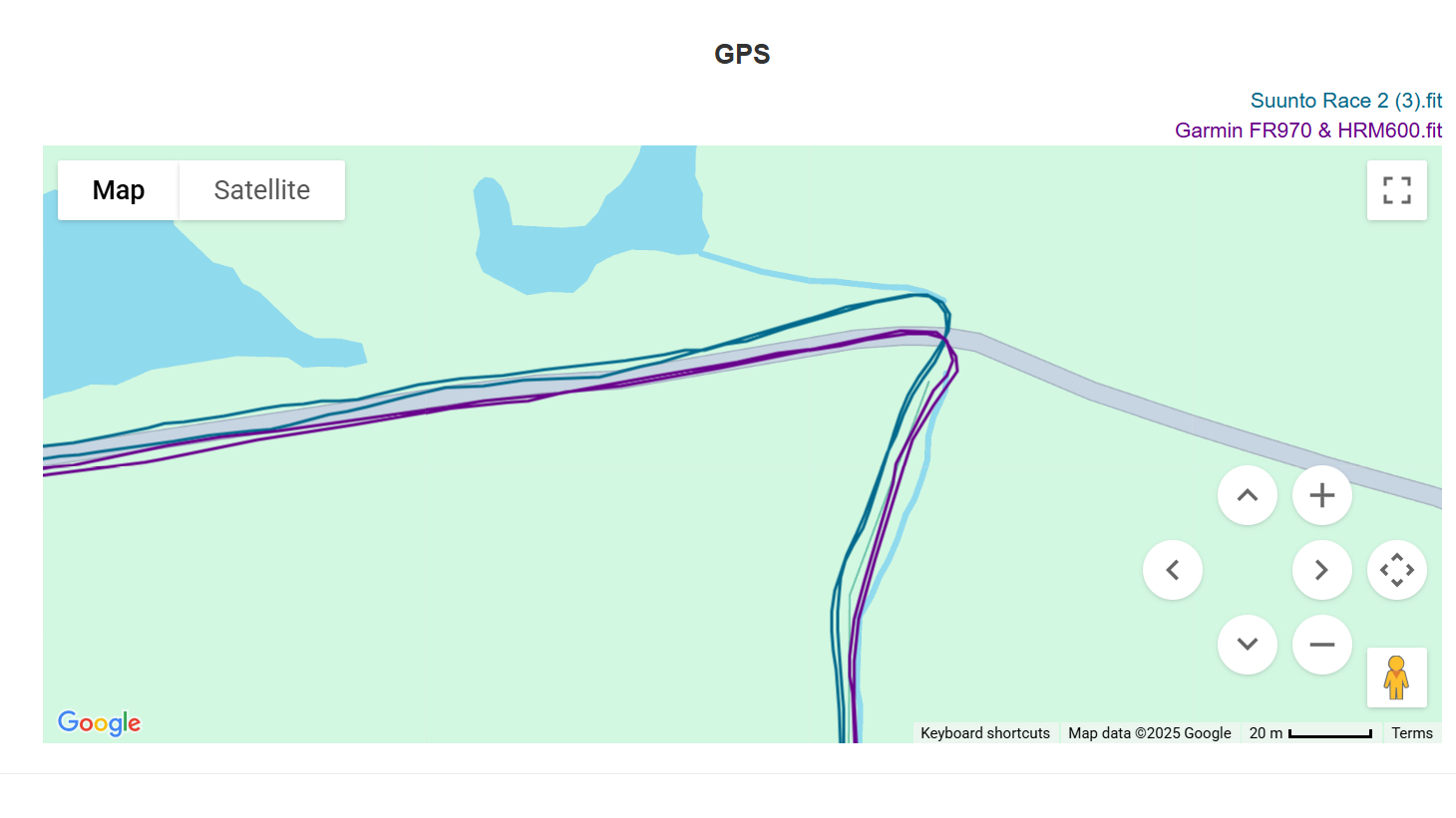 Suunto Race 2 GPS track