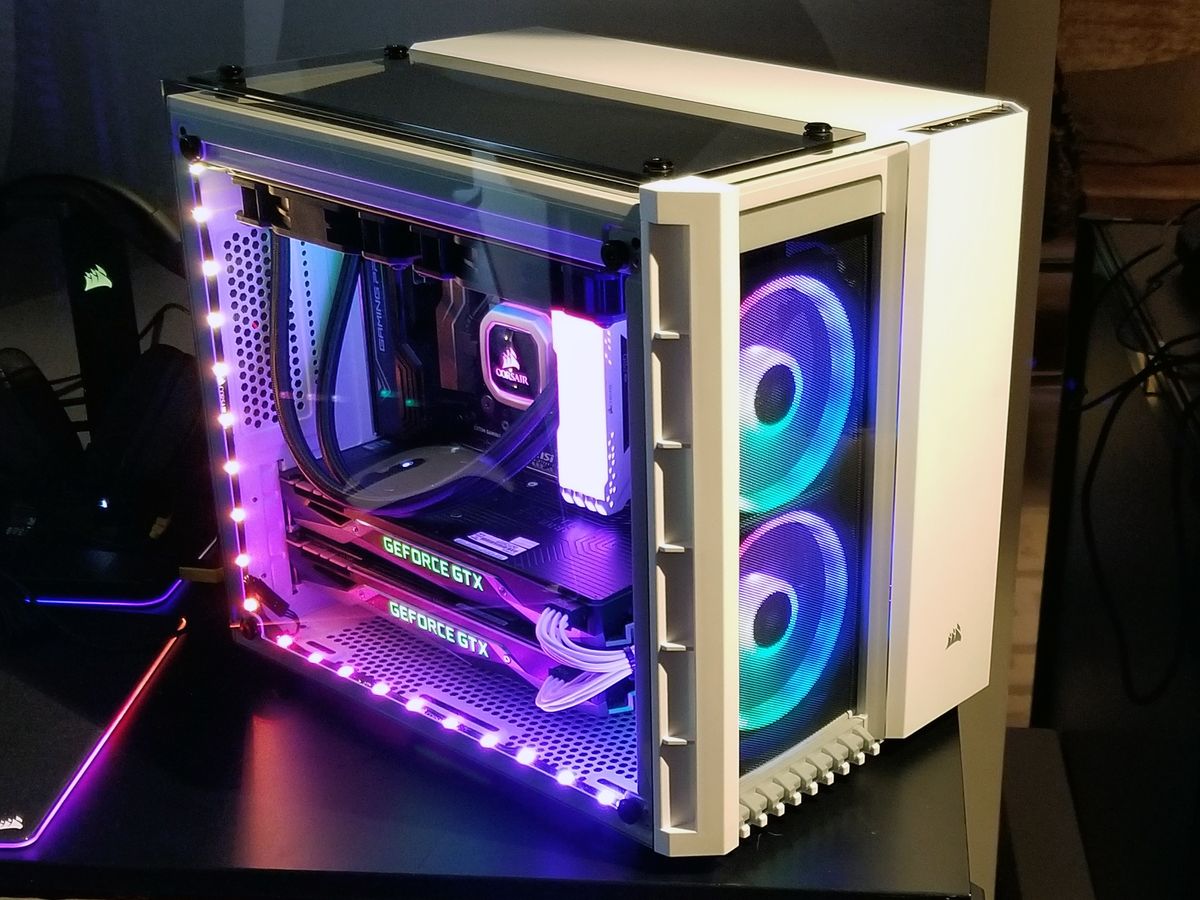 Crystal Series 280X Tempered Glass Micro ATX Case — White