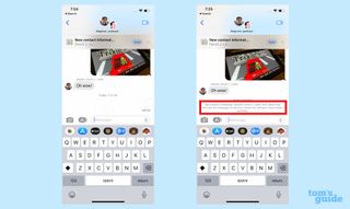 how to unsend text messages in iOS 16 Messages message disappears