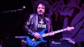 Steve Lukather, founding member of the band Toto, performs onstage during a concert to benefit the families of victims of The Saugus High School shooting at Canyon Club Santa Clarita on January 05, 2020 in Santa Clarita, California.
